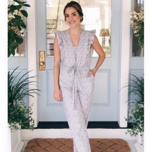 La Vie Rebecca Taylor Meadow Floral Jumpsuit SizeM